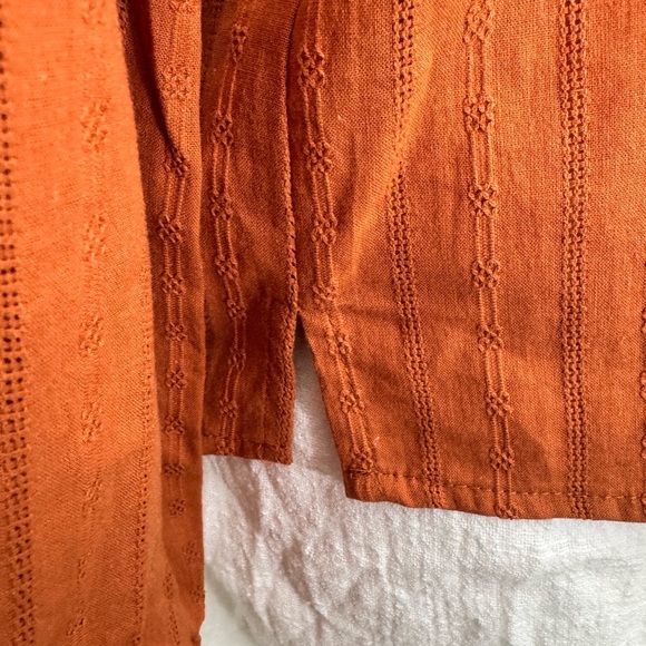 Lost + Wander Button-Down Shirt Autumn Vides Color Rust Size XS, NWT - Picture 3 of 16